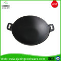 Double ears cast iron Chinese wok wholesale